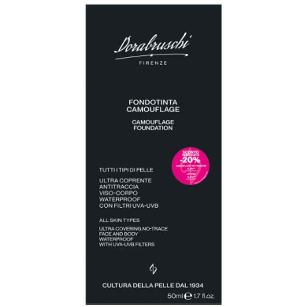 DORABRUSCHI FONDOTINTA ULTRA COPRENTE CAMOUFLAGE 3 50 ML - BIBA-RICAMBI