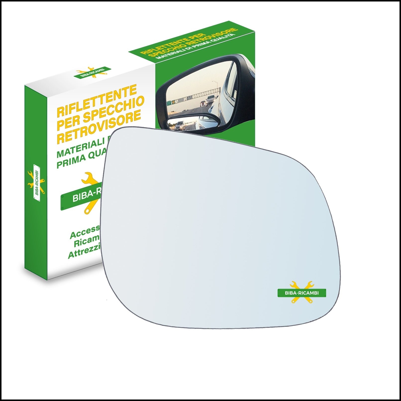 Vetro Specchio Retrovisore Lato Dx-Passeggero Per Kia Picanto II (TA) dal 2011> BIBA-RICAMBI