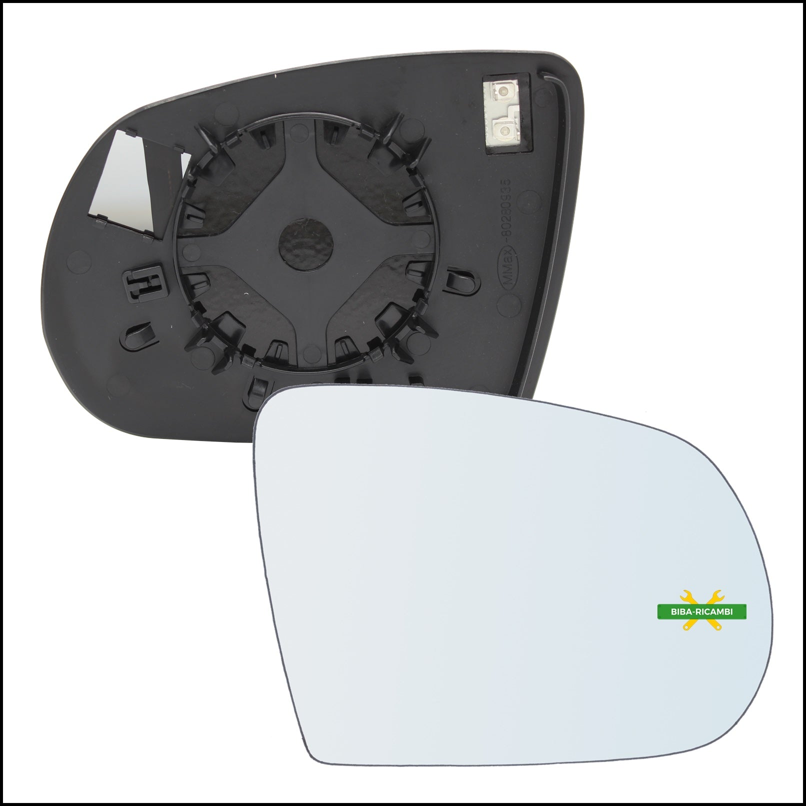 Piastra Retrovisore Termica Lato Dx-Passeggero Per Jeep Compass II dal 2016> BIBA-RICAMBI