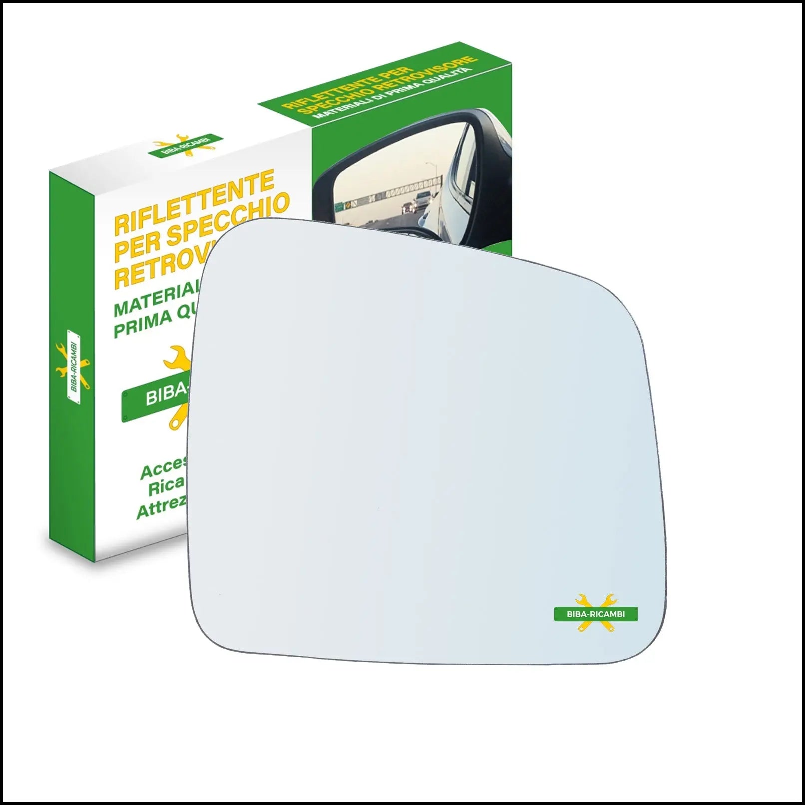 Vetro Specchio Retrovisore Lato Dx-Passeggero Per Jeep Grand Cherokee IV (WK) dal 2010> BIBA-RICAMBI