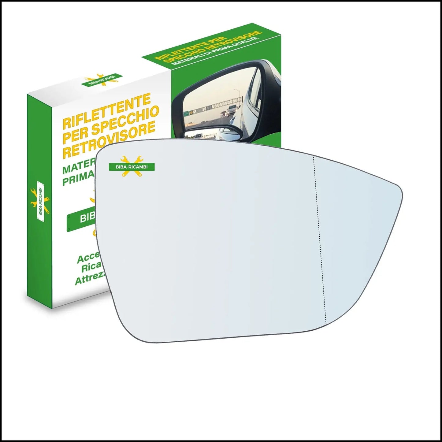 Vetro Specchio Retrovisore Asferico Lato Dx-Passeggero Per Seat Tarraco (KN2) dal 2018> BIBA-RICAMBI