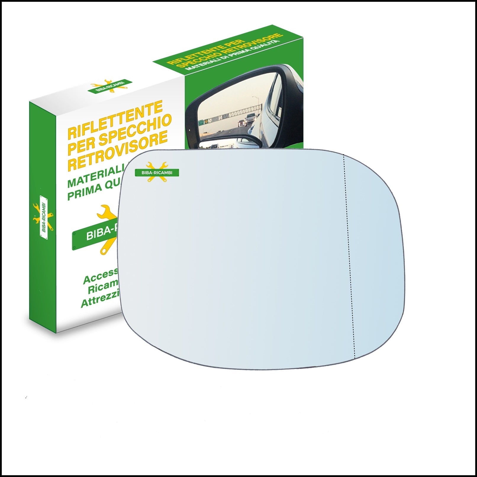 Vetro Specchio Retrovisore Asferico Lato Dx-Passeggero Per Honda Accord VIII dal 2008> BIBA-RICAMBI