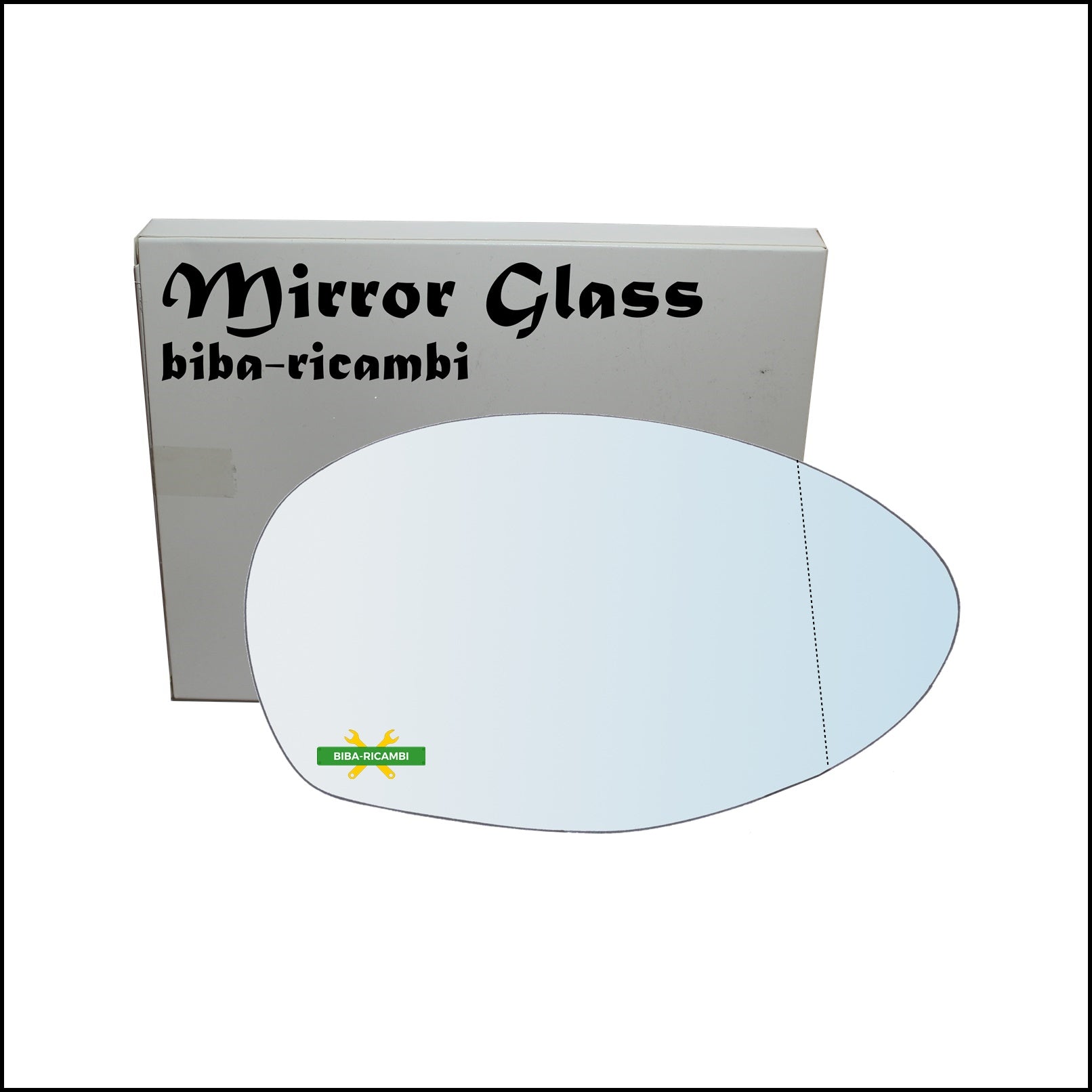 Vetro Specchio Retrovisore Cromato Asferico Lato Dx-Passeggero Per Alfa Romeo GT (937) solo dal 2000-2008 BIBA-RICAMBI