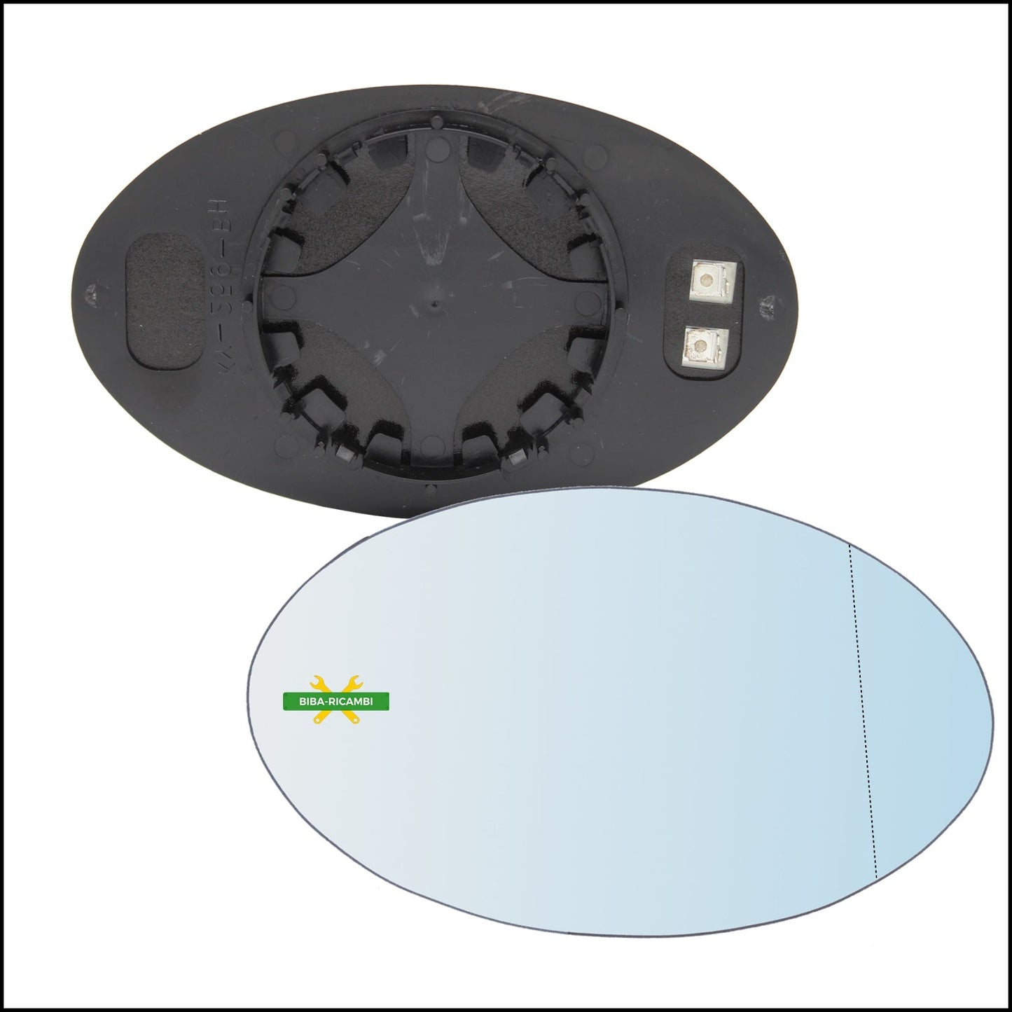 V. Piastra Retrovisore Termica Asferica Lato Dx-Passeggero Per Mini Cooper (R50,R52,R53) dal 2001-2007 BIBA-RICAMBI