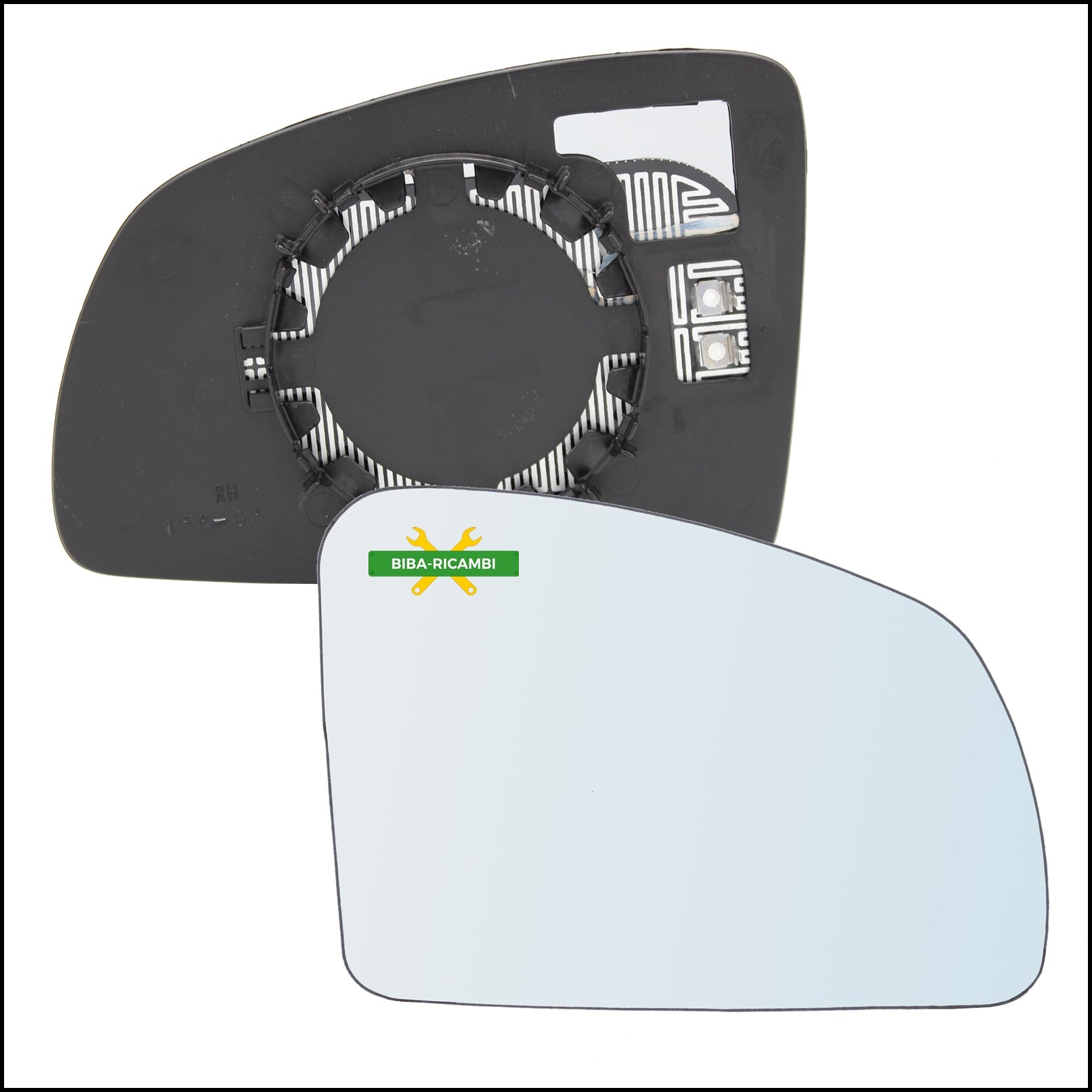 V. Piastra Retrovisore Termica Lato Dx-Passeggero Per Opel Meriva A (X03) dal 2003-2010 BIBA-RICAMBI