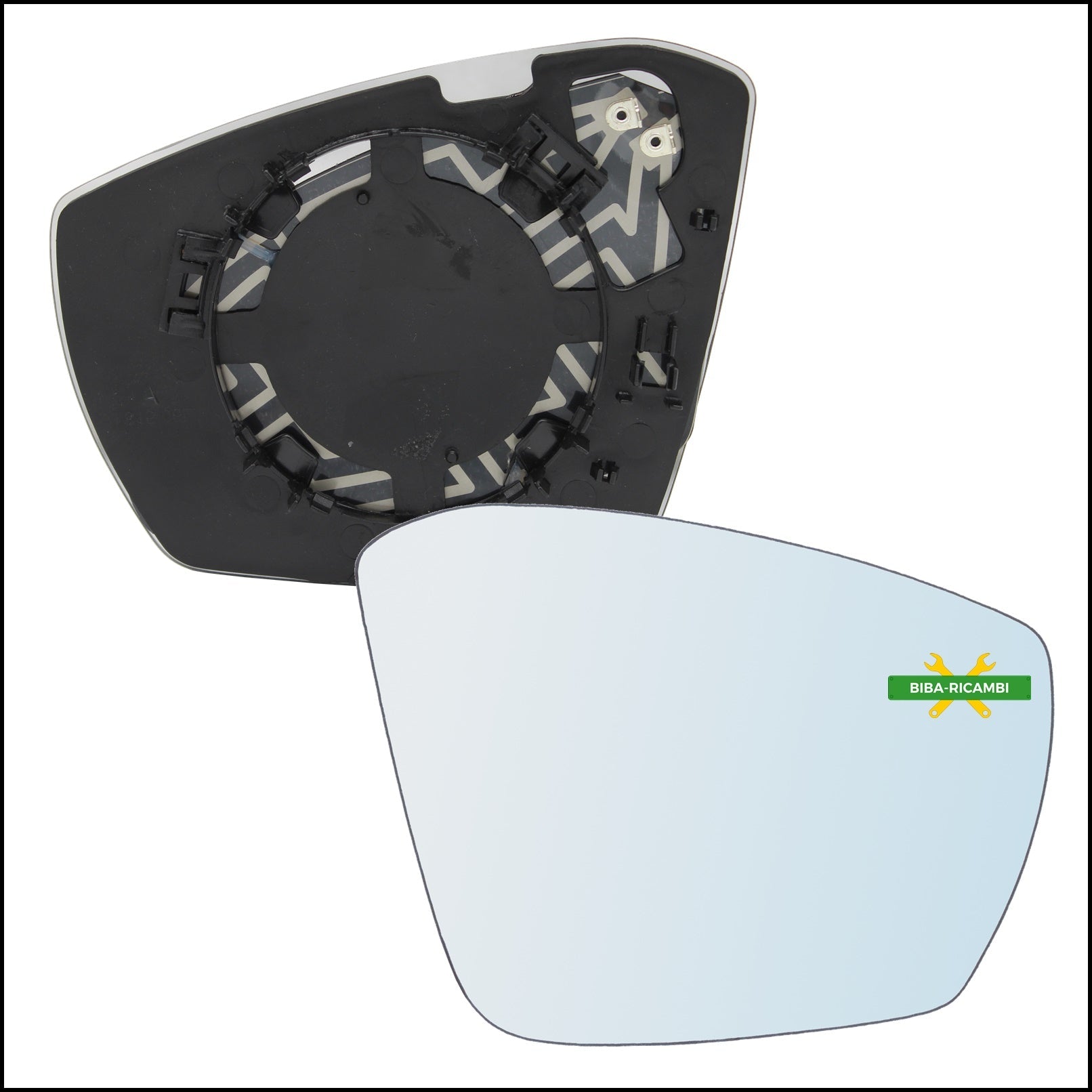 U. Piastra Retrovisore Termica Lato Dx-Passeggero art.P406-RT BIBA-RICAMBI