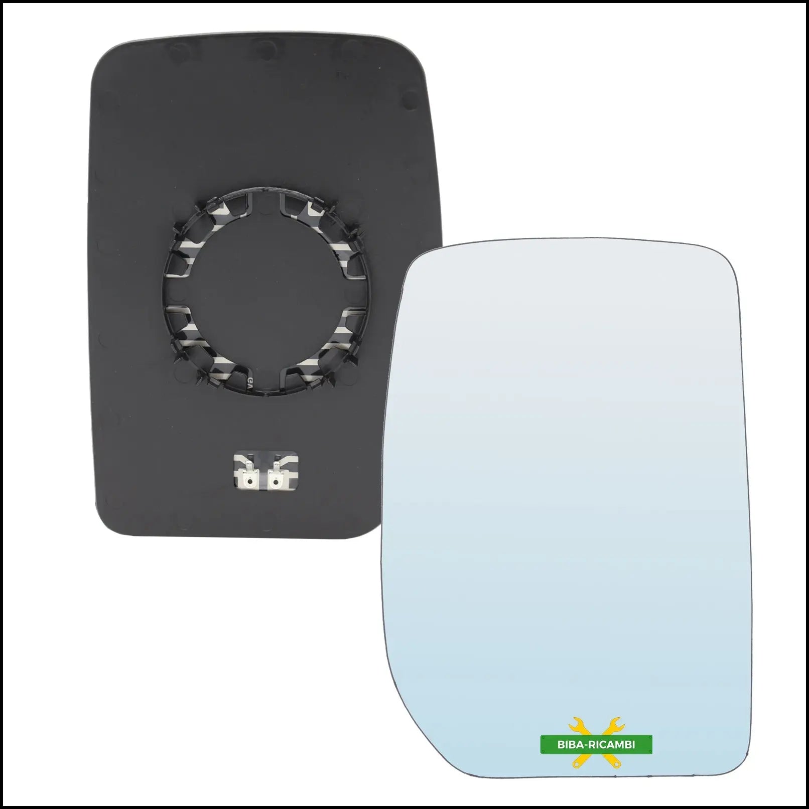 Piastra Superiore Retrovisore Termica Lato Dx-Passeggero Per Ford Transit II dal 2000-2006 BIBA-RICAMBI