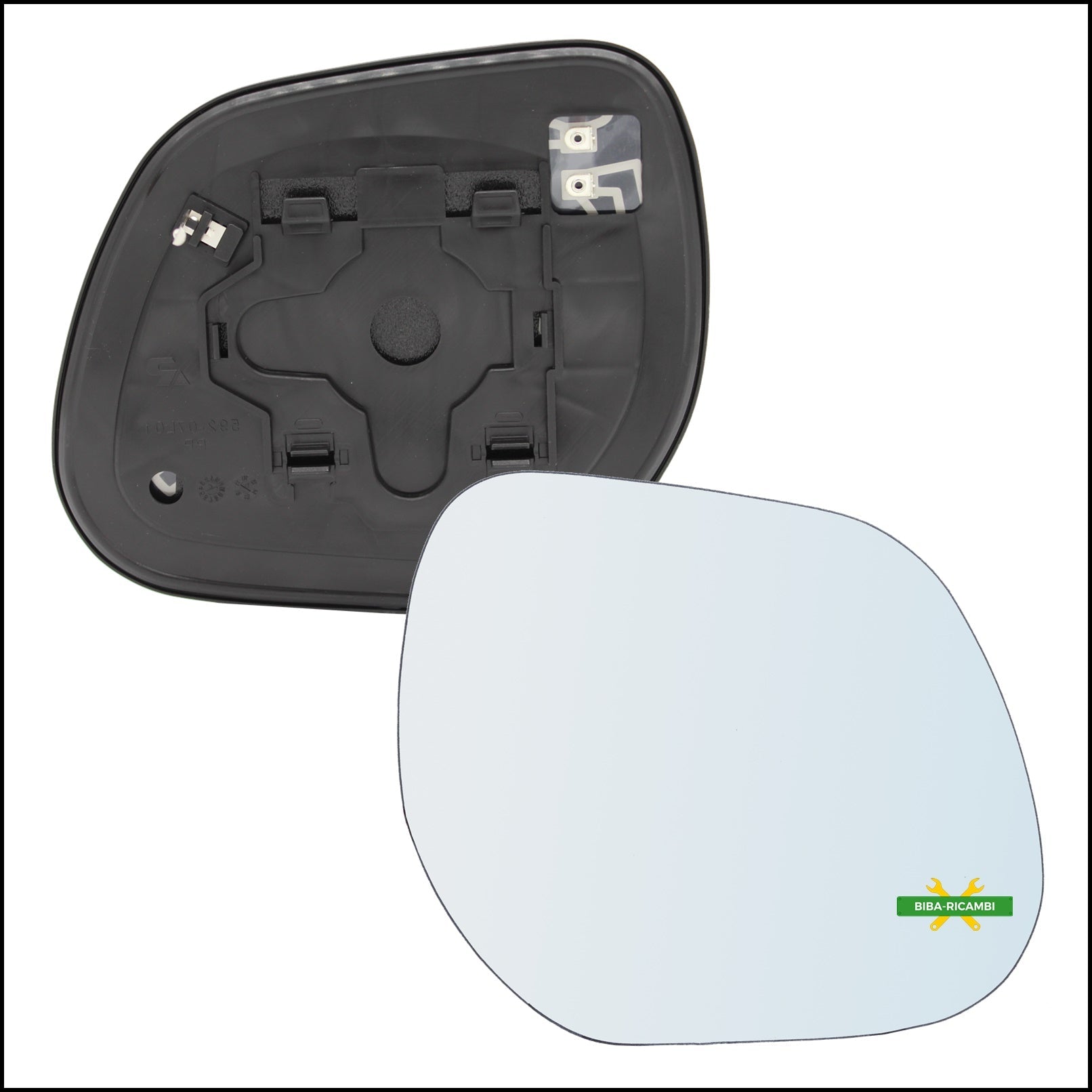 Piastra Specchio Retrovisore Termica Lato Dx-Passeggero Per Peugeot 4008 dal 2012> BIBA-RICAMBI