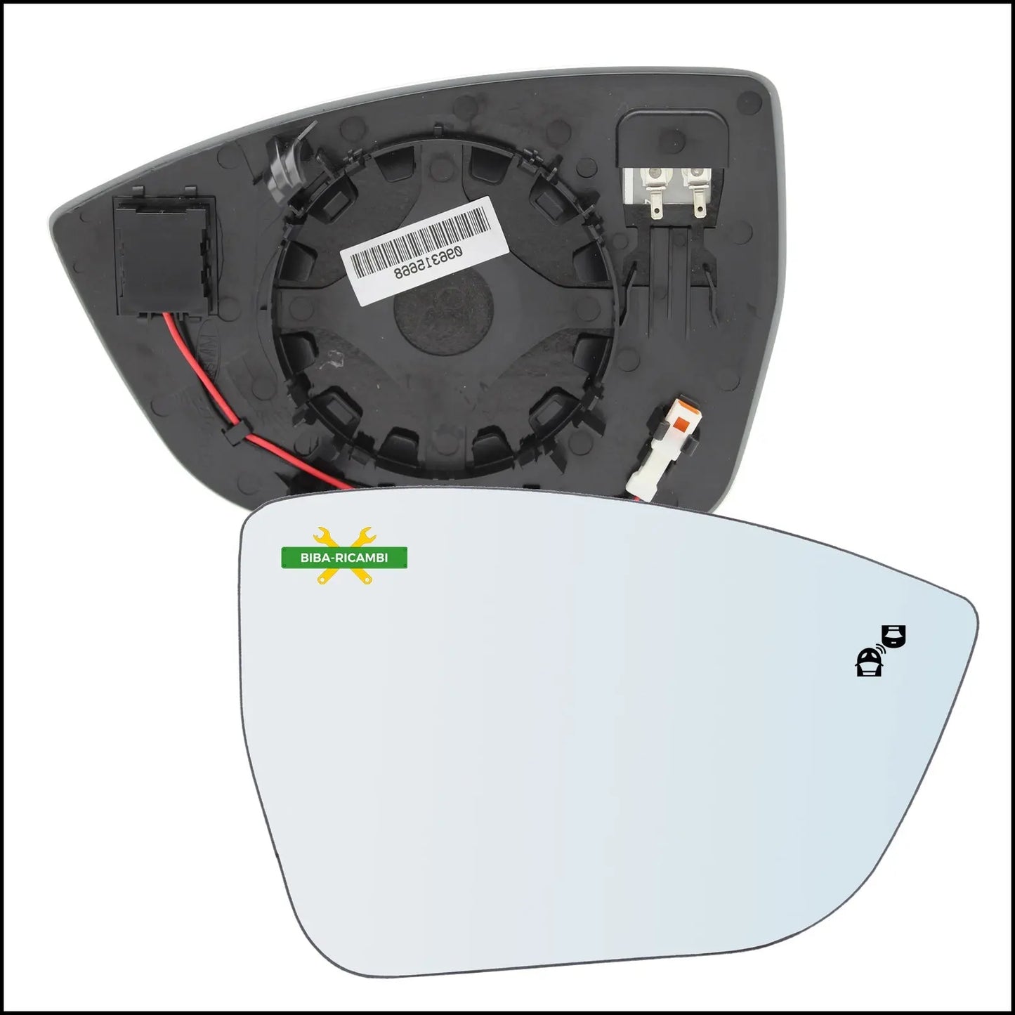 Piastra Specchio BLIND SPOT Termica Lato Dx-Passeggero Per Seat Tarraco (KN2) dal 2018> BIBA-RICAMBI