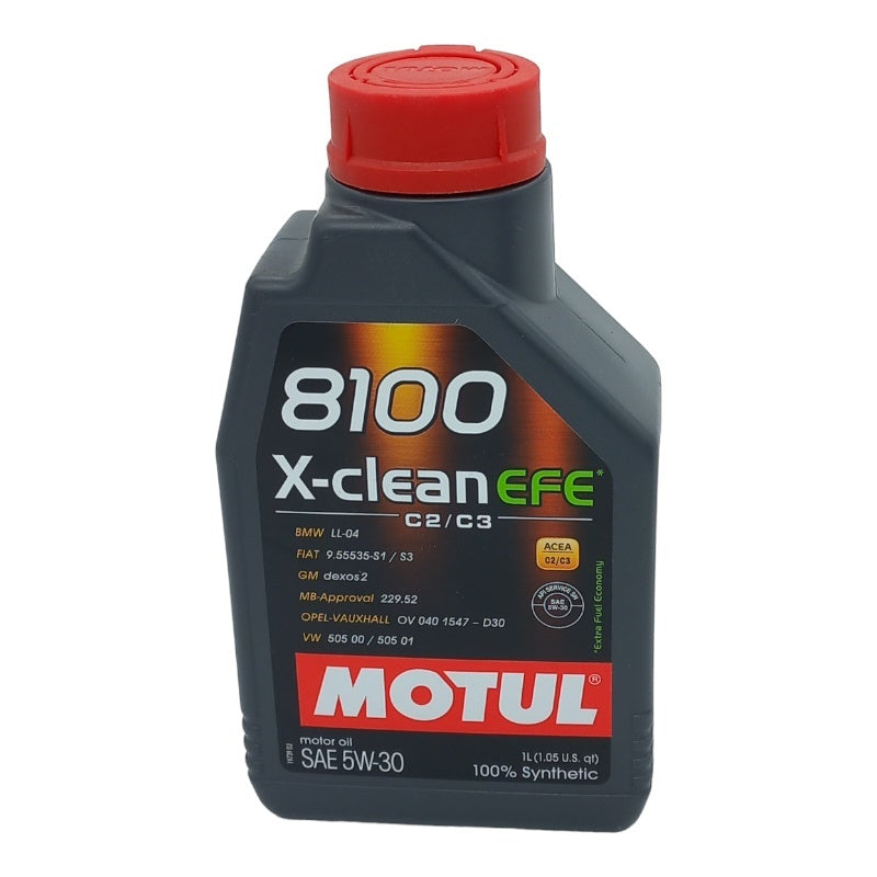 Motul 5W30 8100 X-Clean Efe | Acea C2-C3 | 100% Sintetico BIBA-RICAMBI