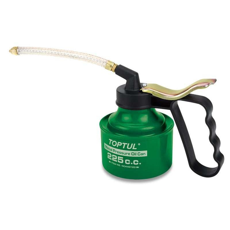Oliatore Metallico Con Canna Flessibile Lunghezza 135 mm | Capacità 225 c.c. | Marca Toptul BIBA-RICAMBI