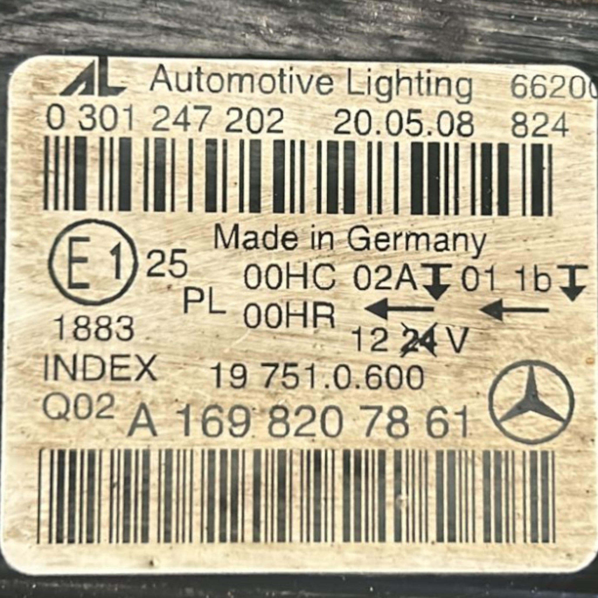 Fanale / Faro Alogeno Anteriore Destro Mercedes Benz Classe B (W245) cod.A1698207861 (2005 > 2011)