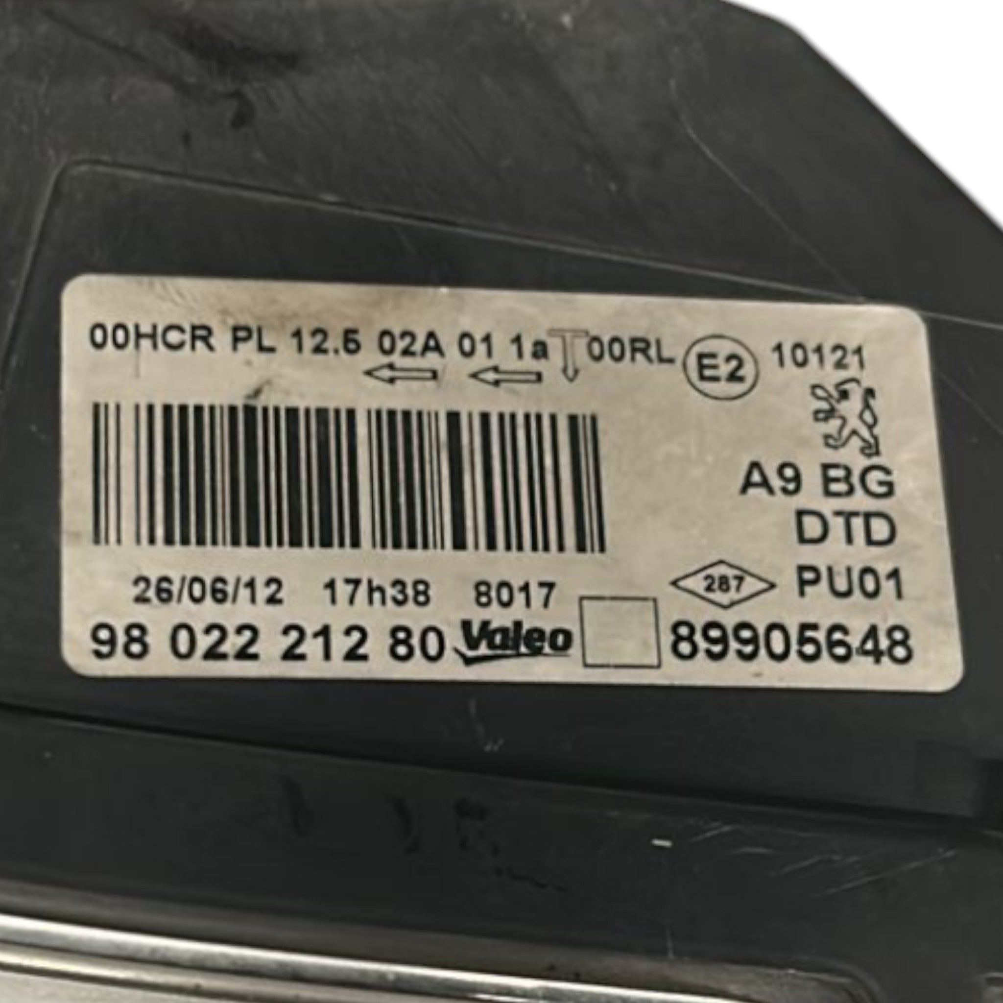 Fanale / Faro Alogeno Anteriore Destro Peugeot 208 I cod.9802221280 (2012 > 2019)