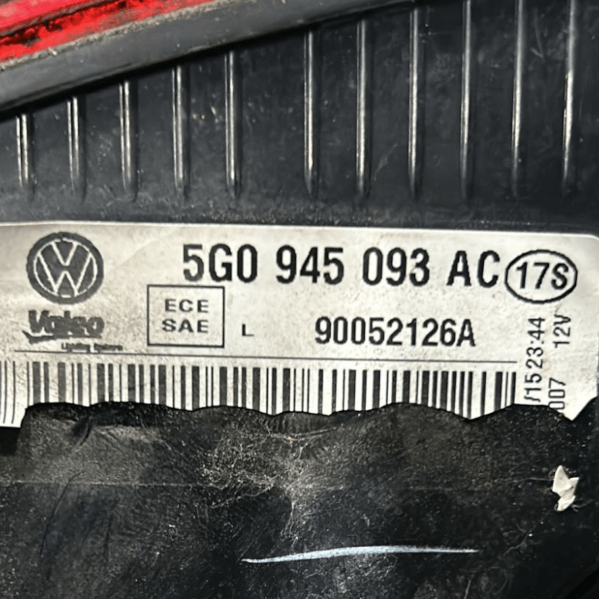 Fanale / Stop Posteriore Interno Sinistro Volkswagen Golf VII cod:5G0945093AC (2012 > 2017)