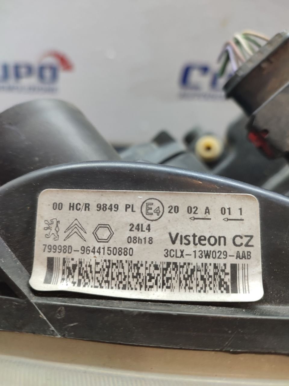 Faro / Fanale anteriore destro Citroen Berlingo 2002 cod 9644150880