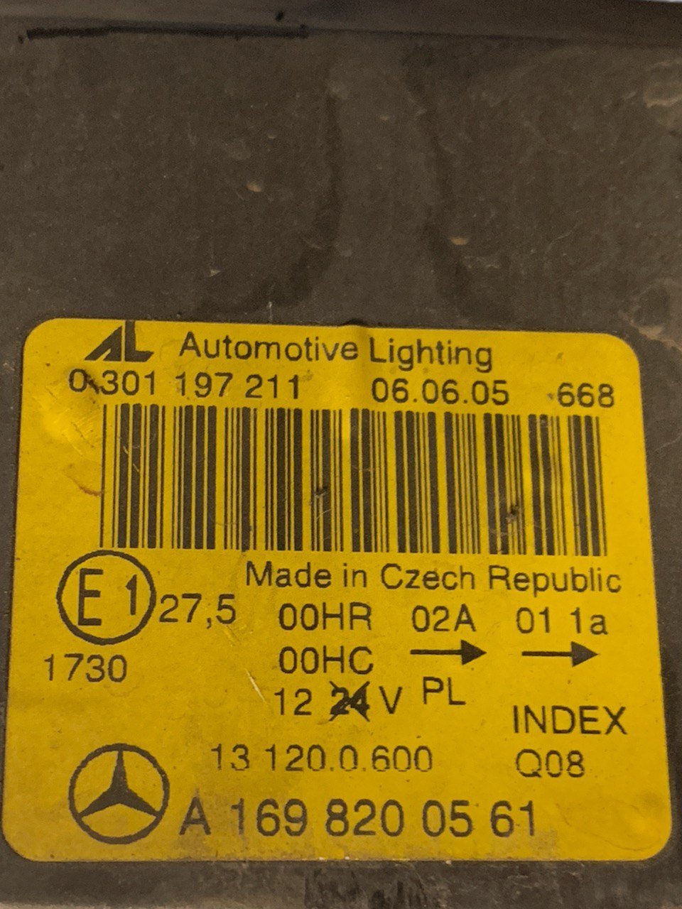 Faro / Fanale Anteriore Sinistro Sx Alogeno Mercedes Classe A W169 (2005) cod.A1698200561