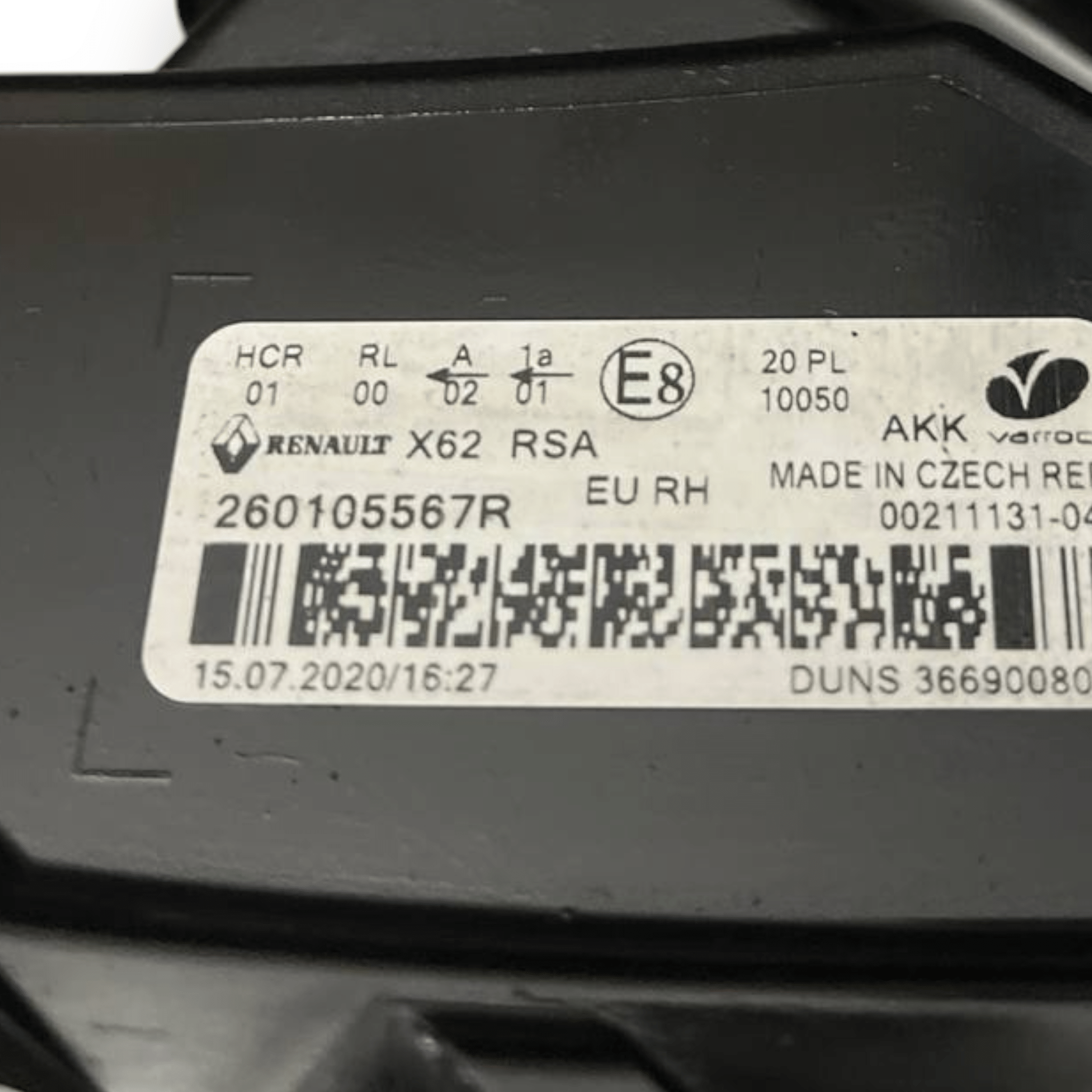 Faro / Fanale Led / Alogeno anteriore destro (dx) Renault Master III (2019 al 2024) cod: 260105567R