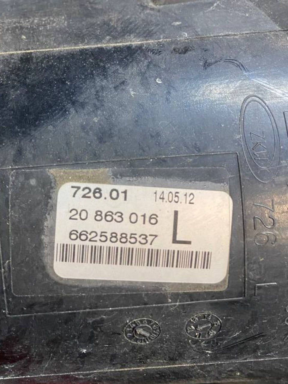 Faro / Fendinebbia anteriore sinistro (sx) Opel Zafira C (2018) cod: 662588537 / 20863016