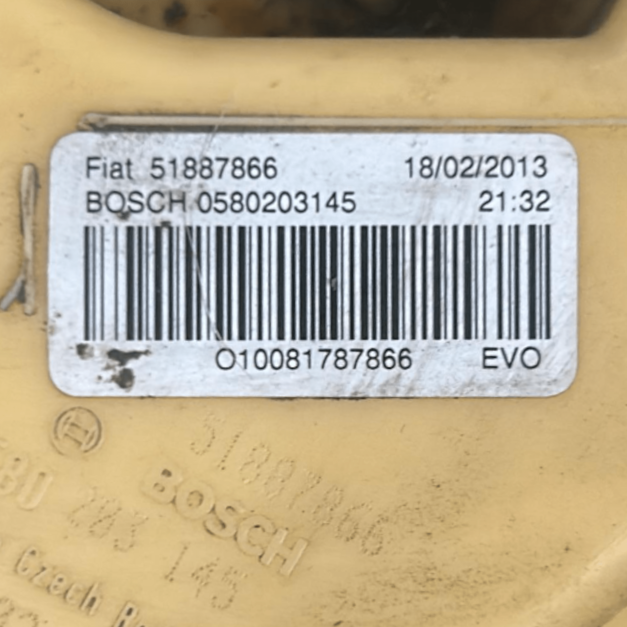 Galleggiante / Pompa Carburante Fiat 500L cod.51887866 1.3 Diesel (2012 > 2022) cod.0580203145