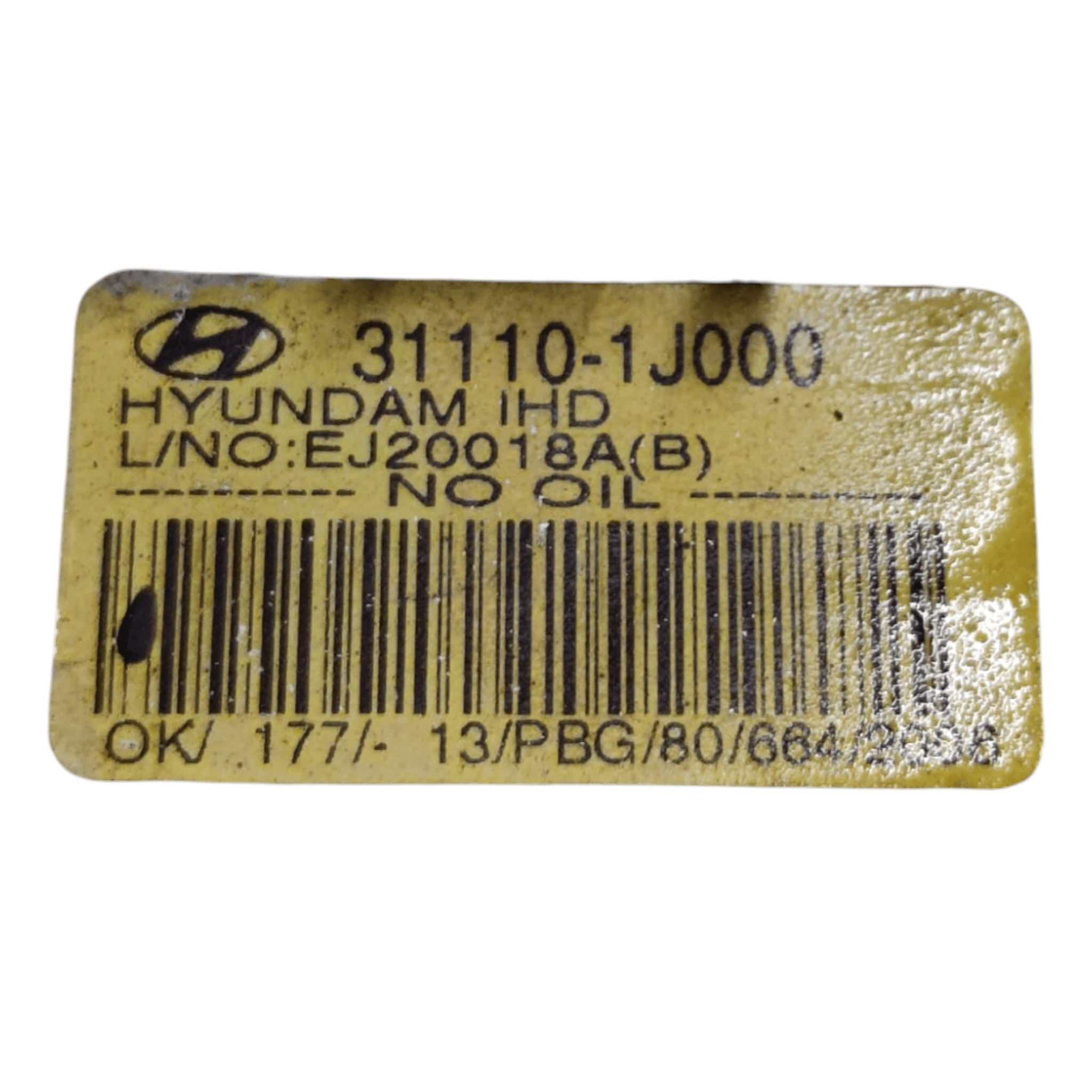 Galleggiante / Pompa Carburante Hyundai I20 PB 1.4 Benzina COD: 31110-1J000 (2008-2014)