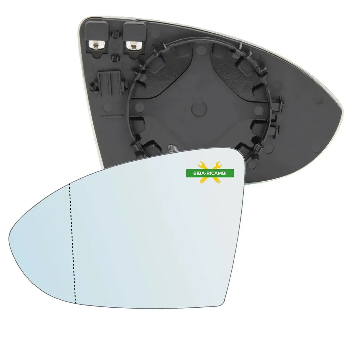 Piastra Specchio Termica Asferica Lato SX-Guidatore Per Volkswagen Golf VII dal 2012> - BIBA-RICAMBI