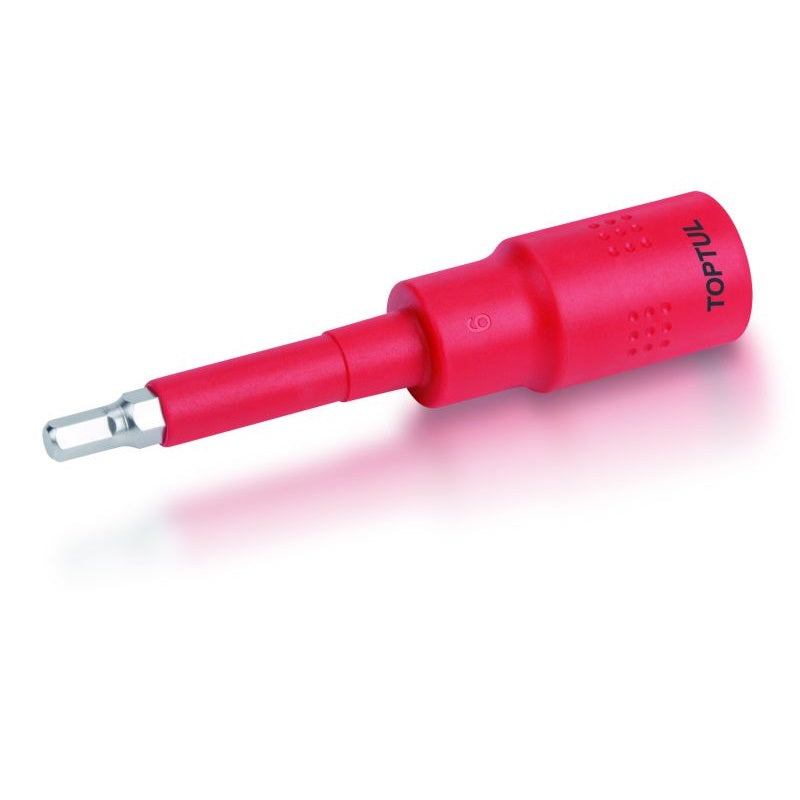 Chiave A Bussola Bit Esagonale Isolate VDE Attacco 1/2" | M8 | 118 mm | Marca Toptul BIBA-RICAMBI