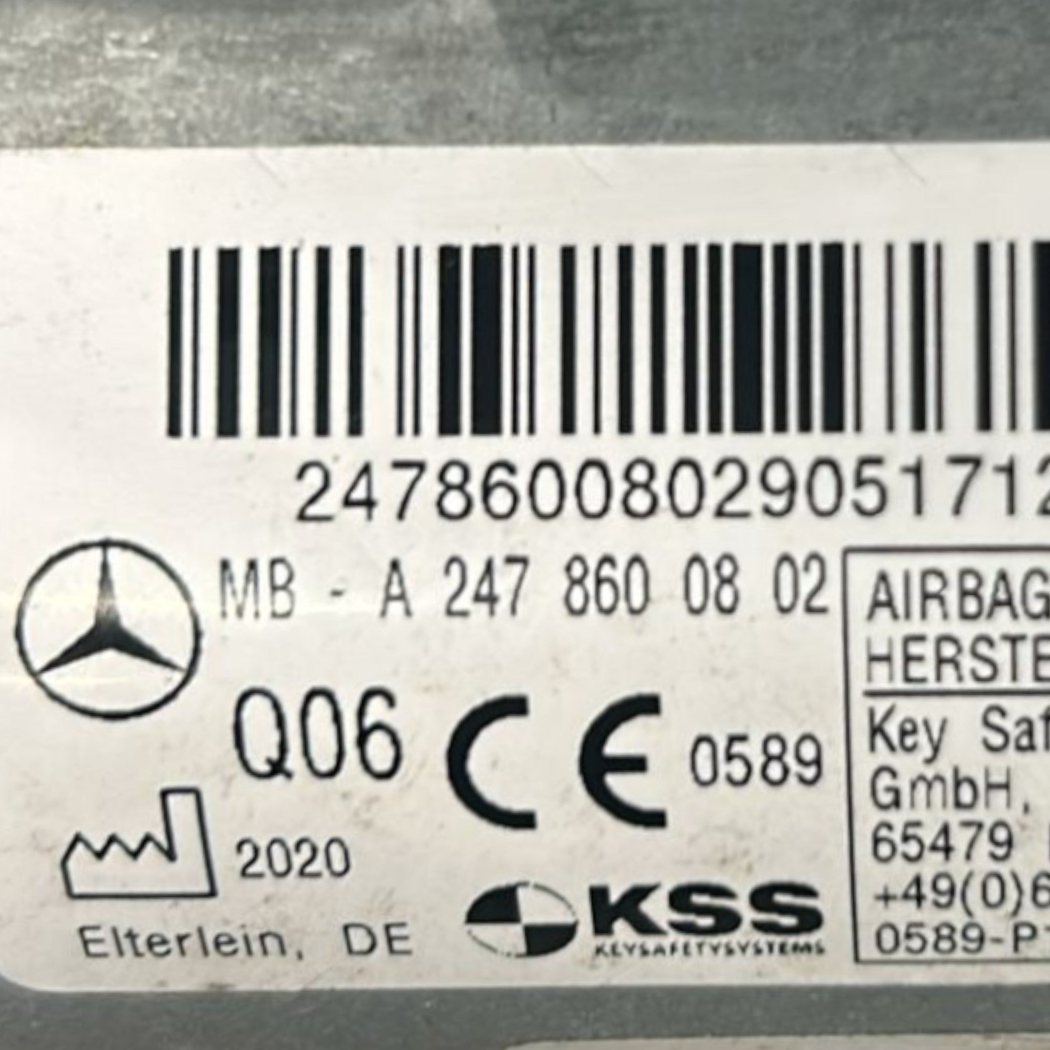 Kit AirBag Mercedes Benz Classe B (W247) (2019 > )