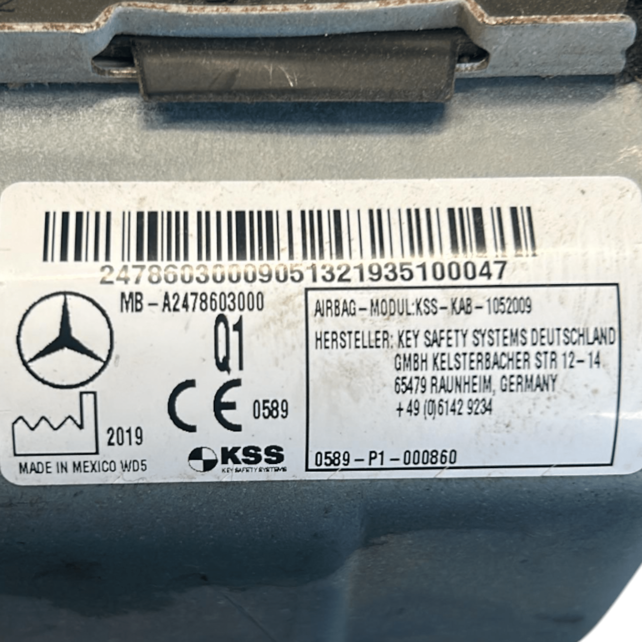 Kit AirBag Mercedes Benz GLB (X247) (2019 > )