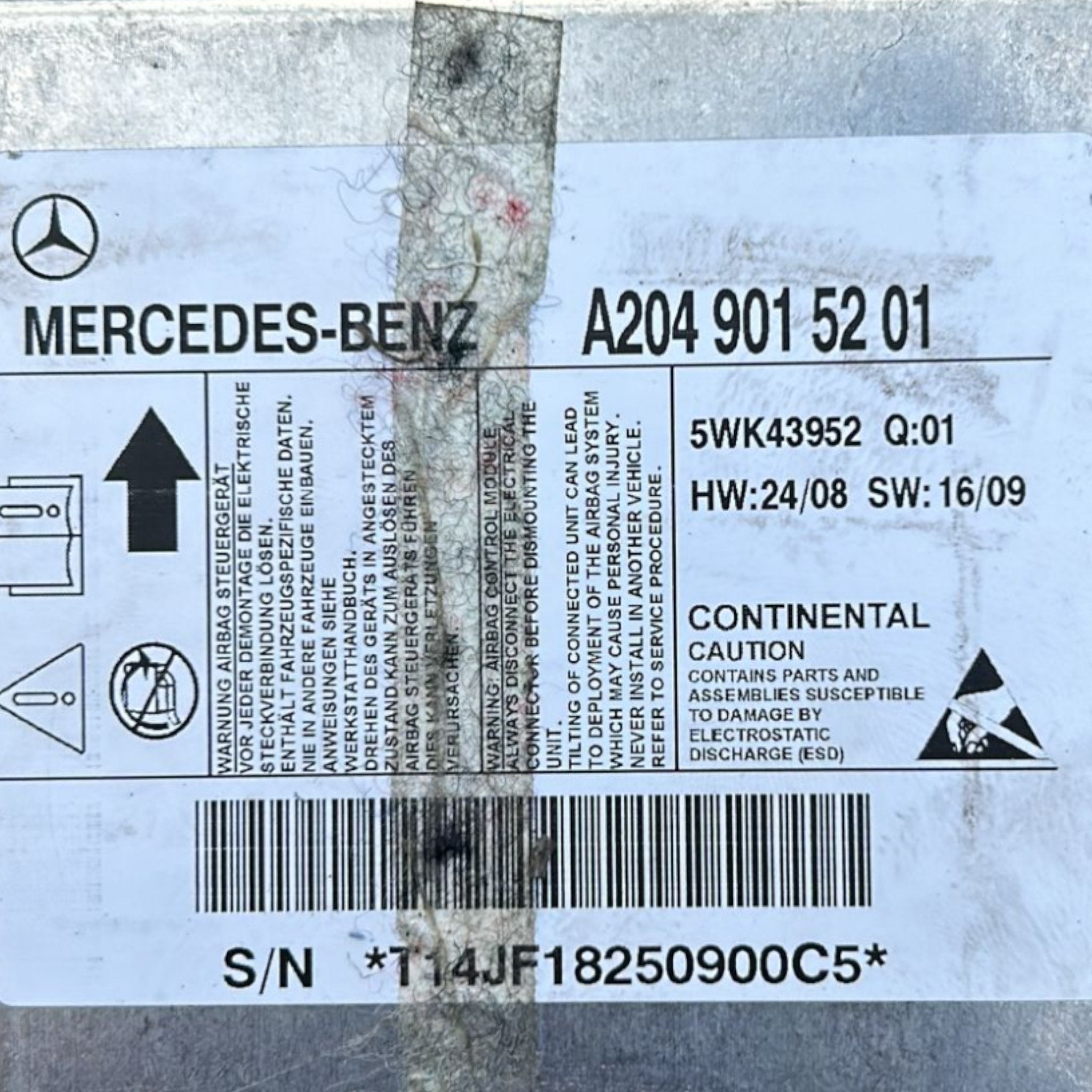 Kit AirBag Mercedes Benz GLK (X204) (2008 > 2015)