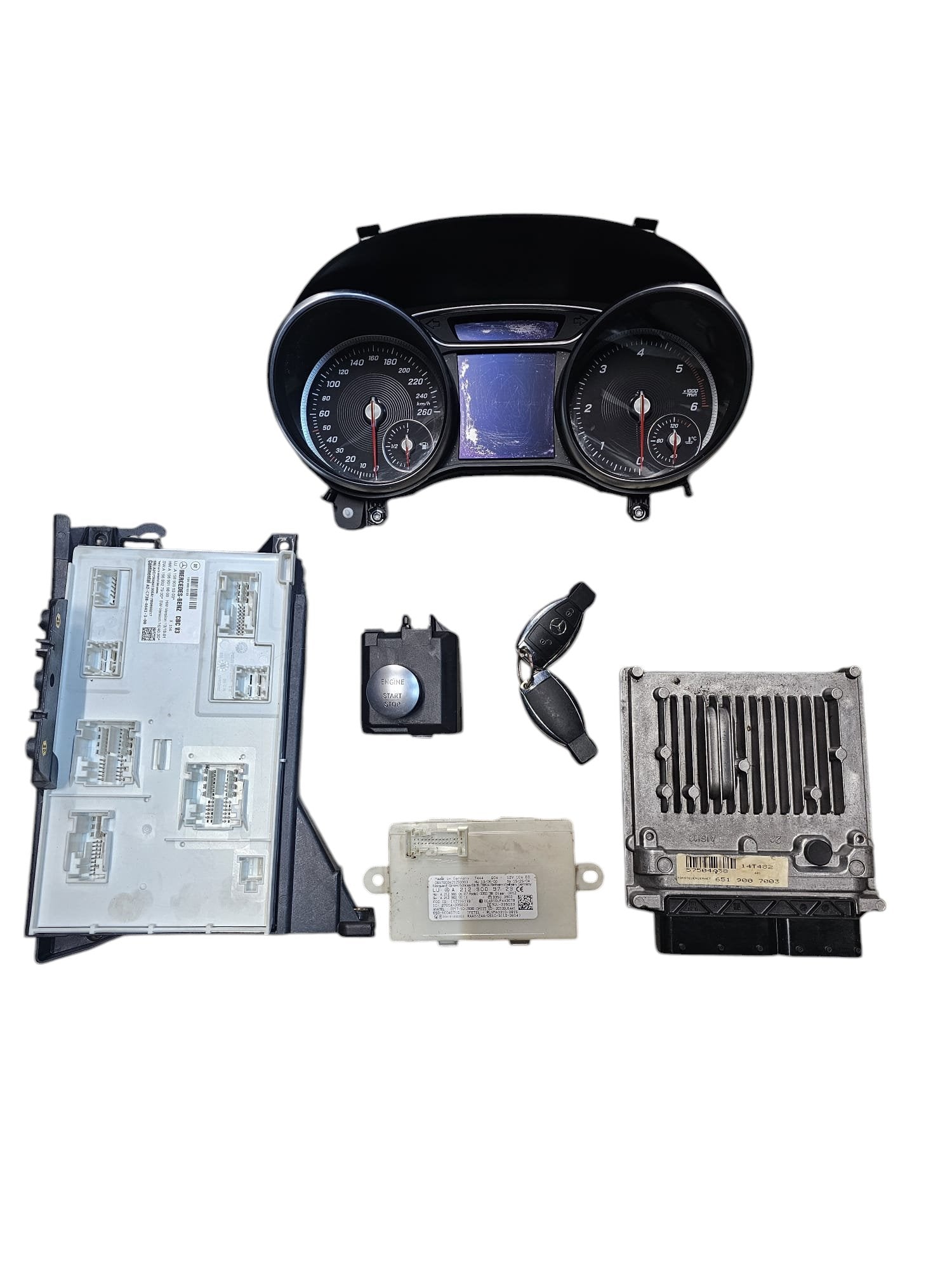 Kit Chiave / Accensione Mercedes CLA W117 (2013-2019) Sigla Motore: 651930