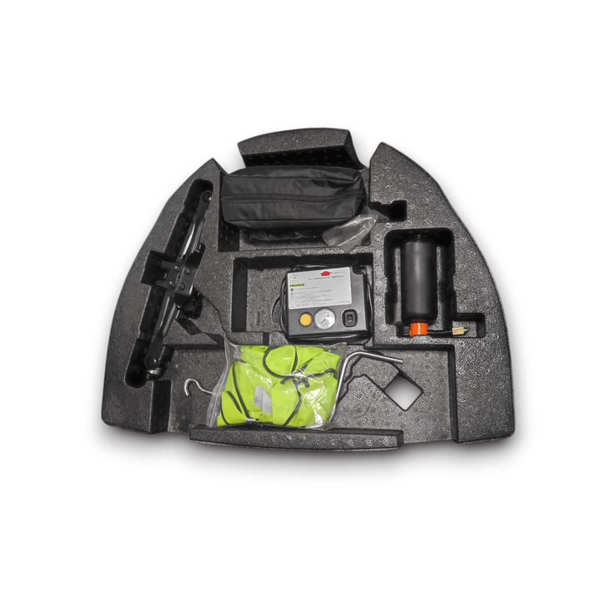 Kit gonfia e ripara + rivestimento toyota auris (e180) (2012-2018)