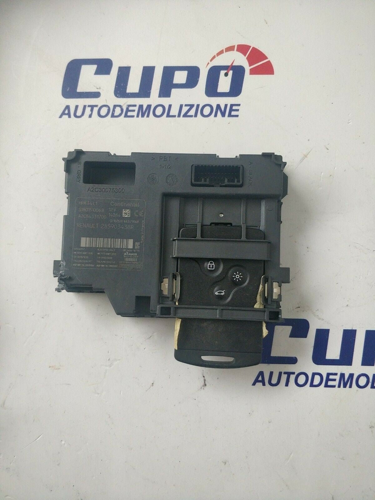 Lettore + Scheda Accensione Renault Clio 2014 Originale 285903438R / A2C84331700 - BIBA-RICAMBI