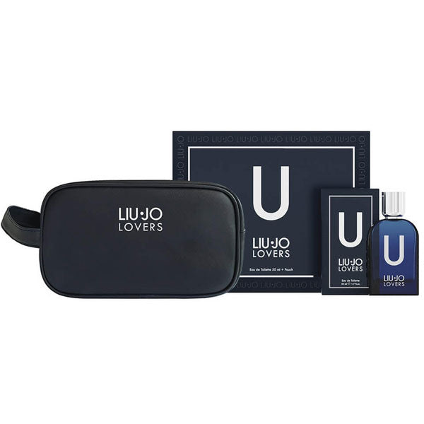 LIU JO LOVERS COFANETTOUOMO EAU DE TOILETTE 50 ML + POCHETTE - BIBA-RICAMBI