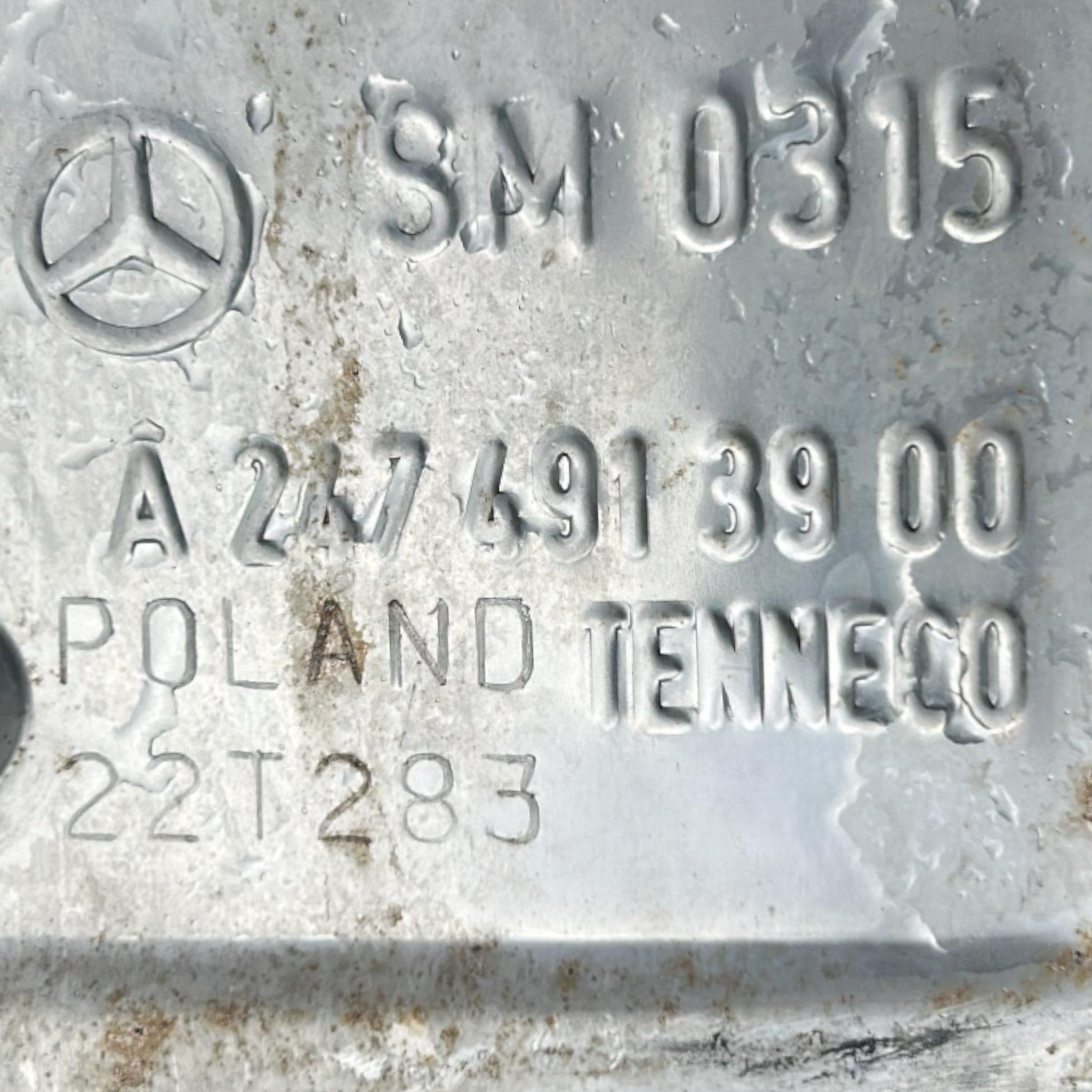 Marmitta / Terminale Di Scarico Mercedes Benz GLA (H247) cod.A2474913900 2.0 Diesel (2020 > ) Linea Di Scarico