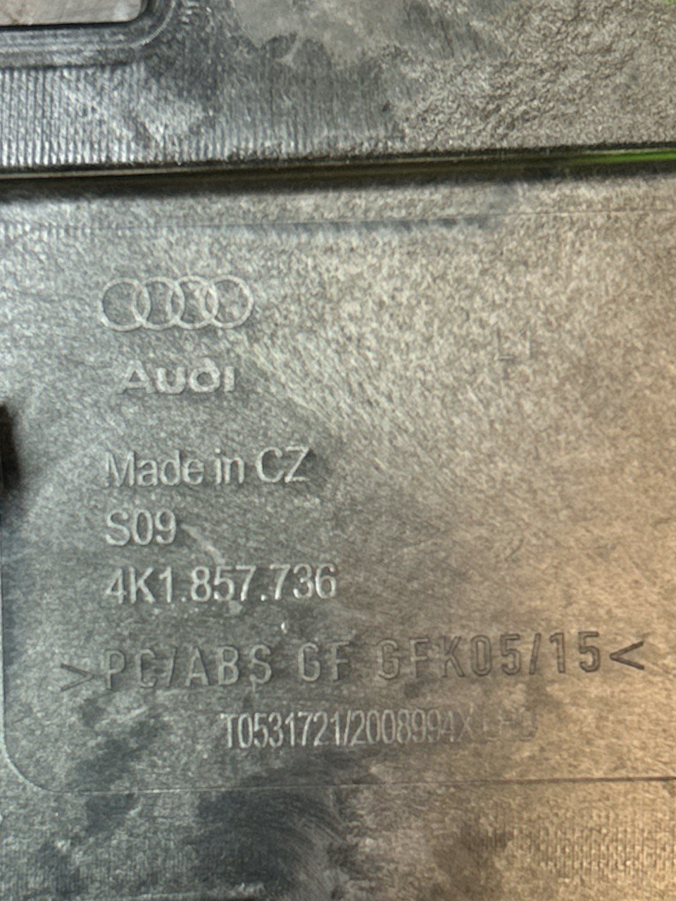 Modanatura Centrale / Lato Destro (DX) Cruscotto Audi A7 (C8) (2019 > ) cod . 4K1857736