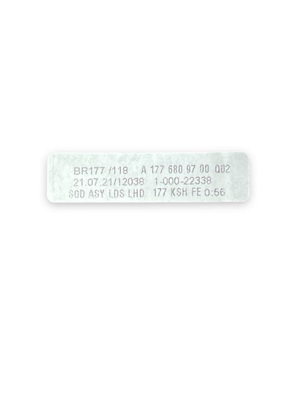 Modanatura / Comando Luci Mercedes - Benz Classe A W177 (2018>) cod.A1776809700