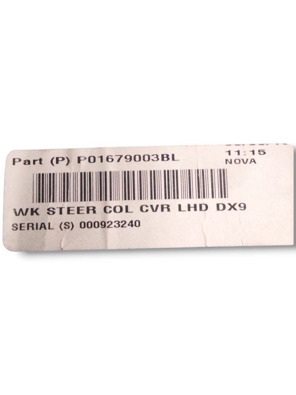 Modanatura cruscotto inferiore guidatore Jeep Grand Cherokee WK2 (2010 al 2021)cod.P01679003BL