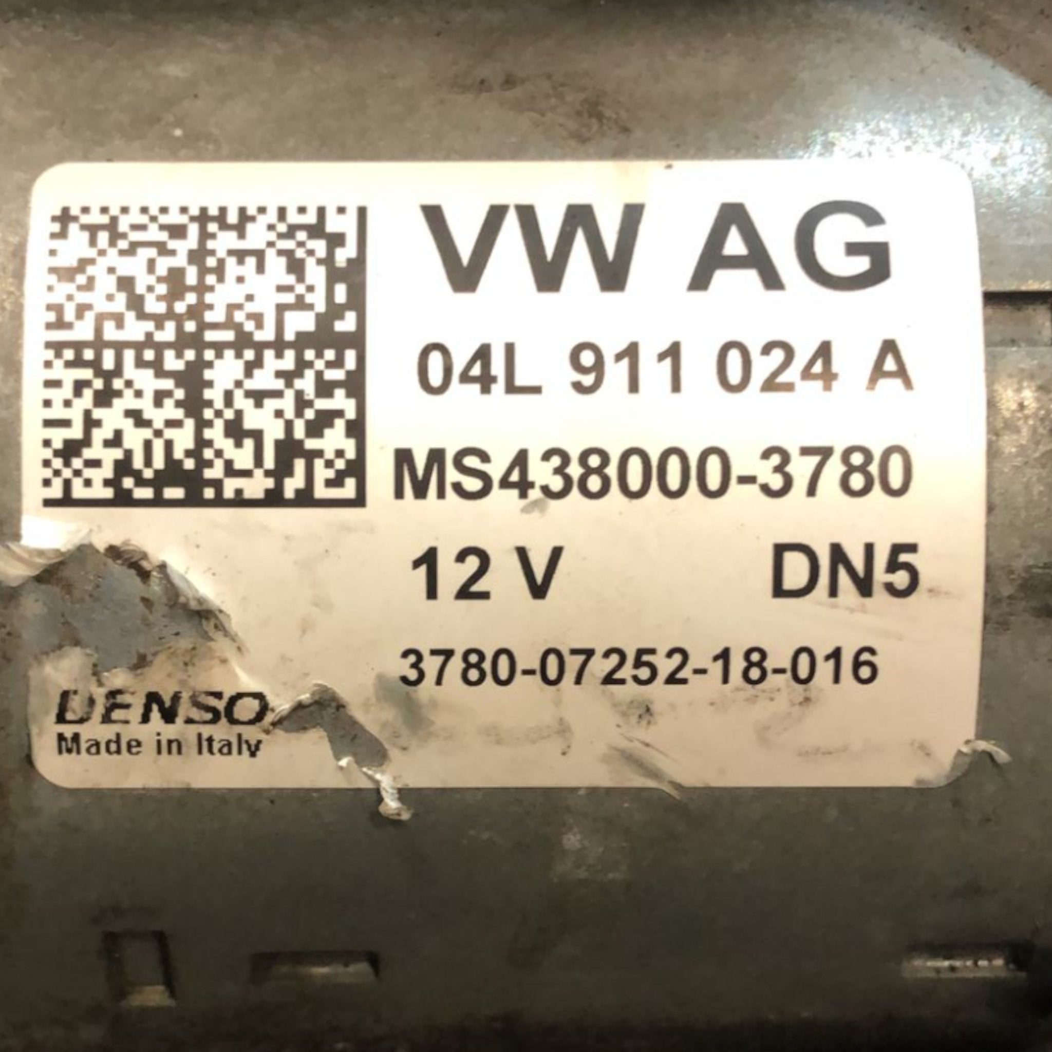 Motorino Avviamento Audi A4 B9 2.0 Diesel (2015 > 2019) cod:04L911024A