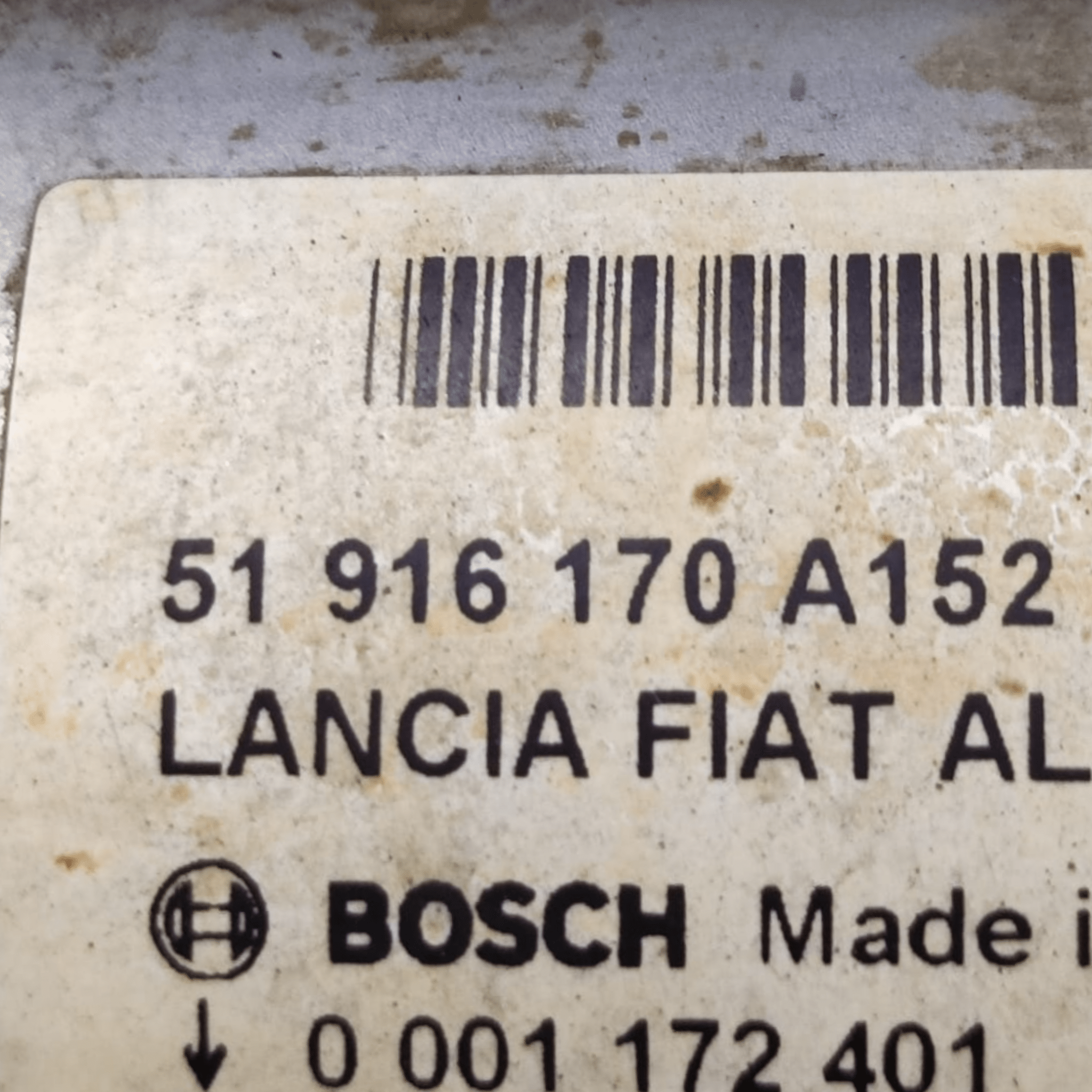 Motorino Avviamento Fiat 500L 1.3 Diesel COD: 51916170 (2012-2022)