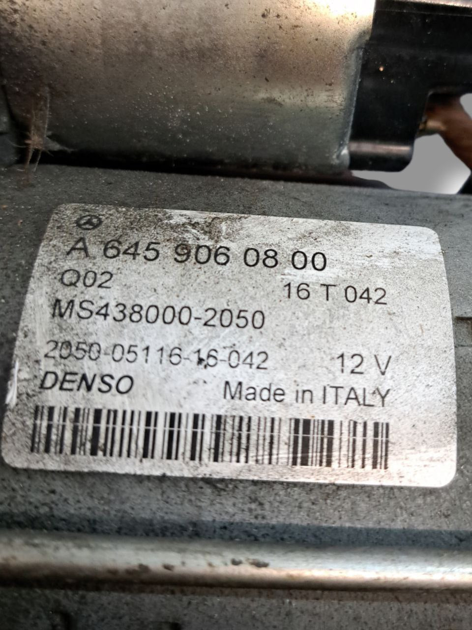 Motorino Avviamento Mercedes - Benz Classe A W176 1.5 Diesel (2012 - 2018) COD:A6459060800