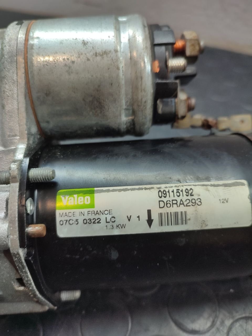 Motorino avviamento Opel Astra H 1.4 benz cod 09115192
