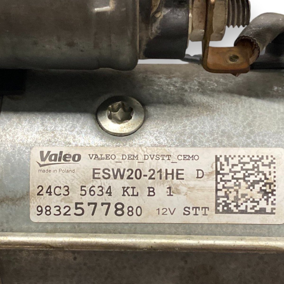 Motorino avviamento peugeot 2008 ii 1.5 diesel (2019-) Cod: 9832577880