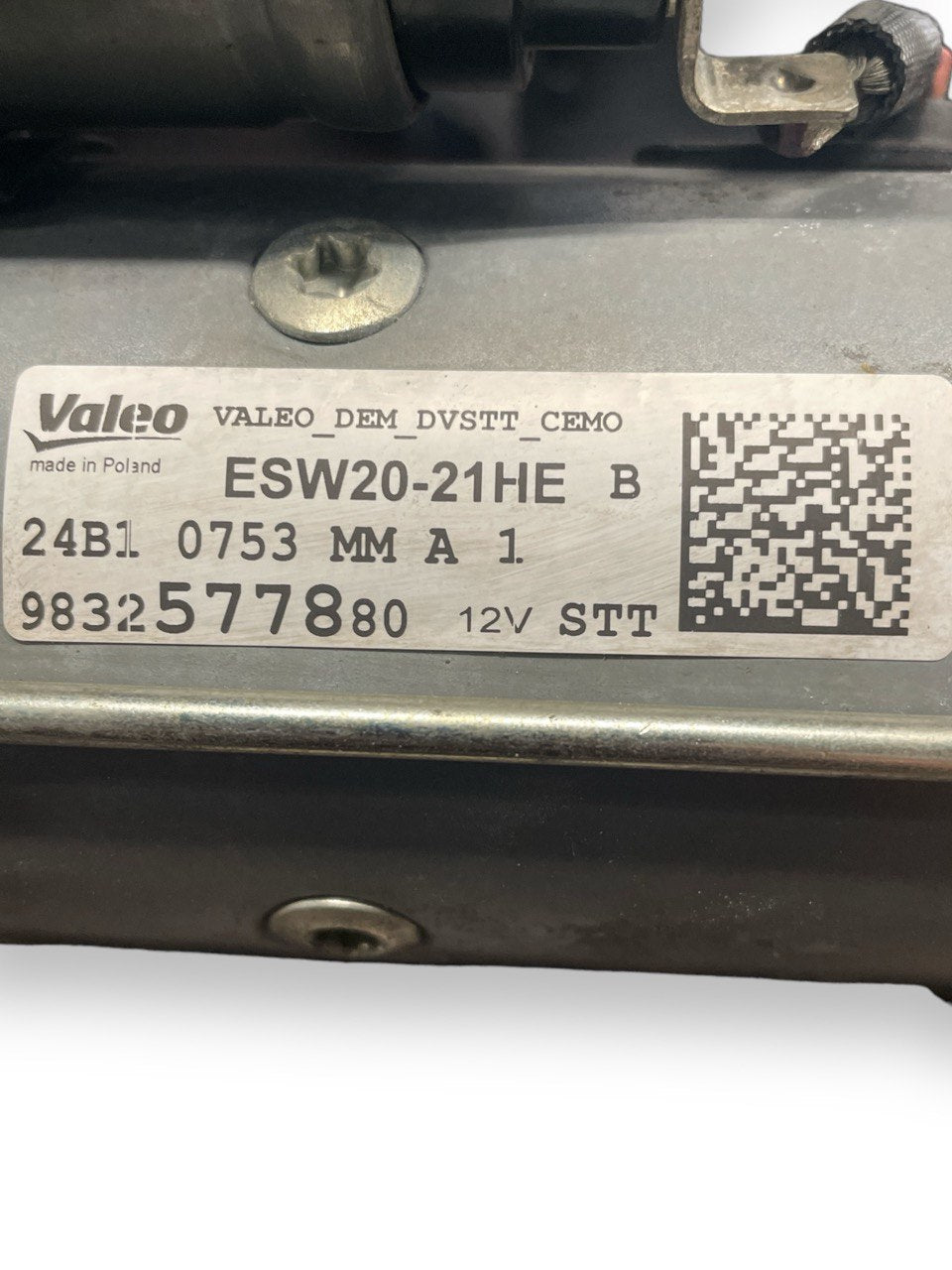 motorino avviamento peugeot 308 1.6 diesel (2013-2021) cod:9832577880