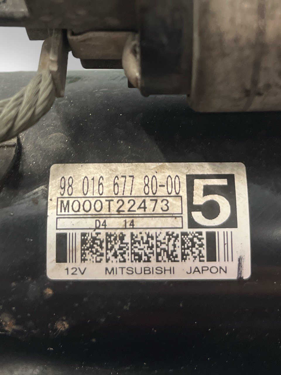 Motorino Avviamento Peugeot 308 1.6 Diesel (2013 al 2021) cod: 9801667780-00