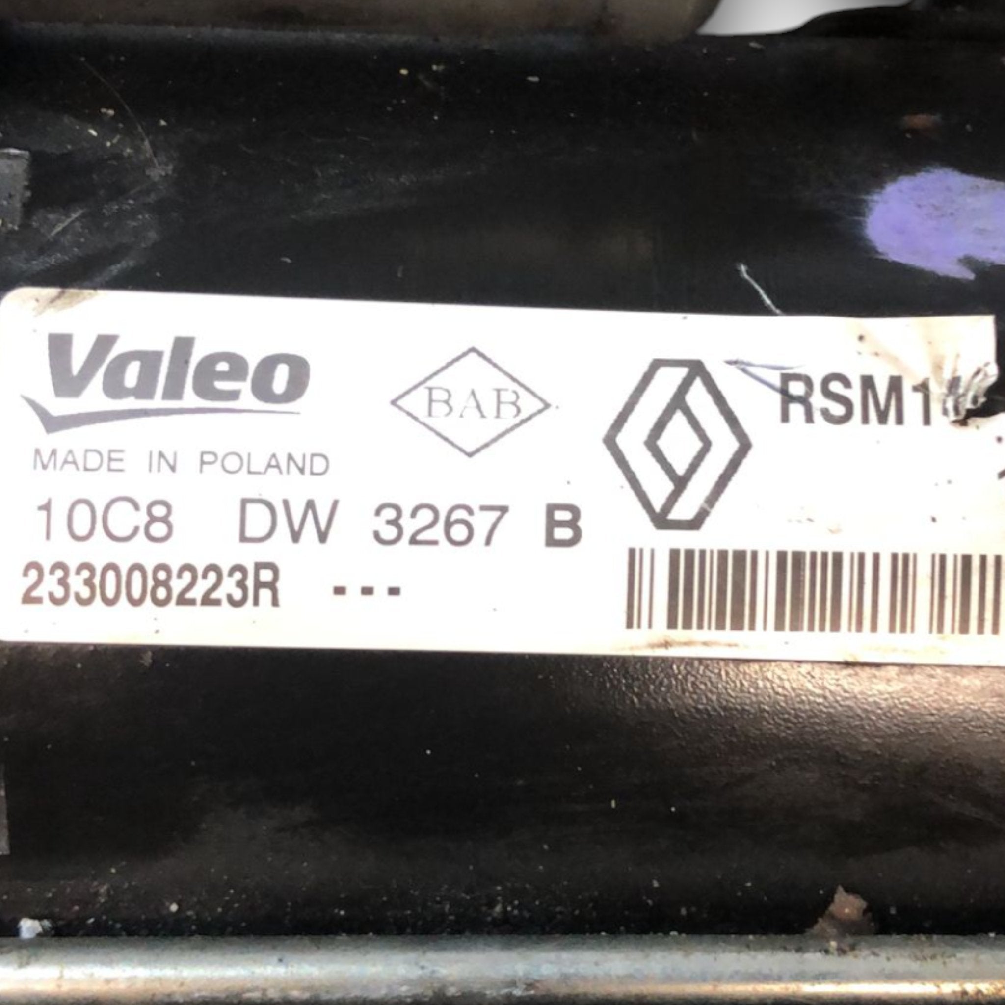 Motorino Avviamento Renault Clio IV 1.5 Diesel (2012 > 2021) cod:233008223R