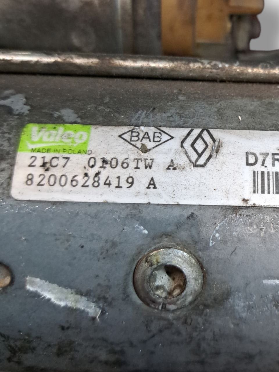 Motorino Avviamento Renault Scenic / Megane 1.9 diesel (2002-2006) COD:8200628419