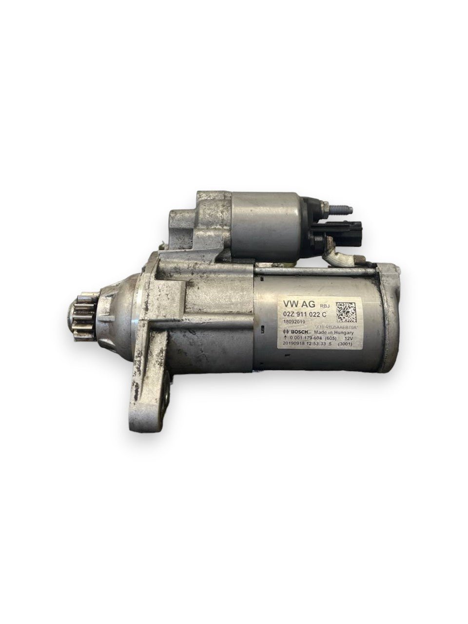 Motorino Avviamento Seat Ibiza V KJ1 / Volkswagen T-Roc 1.0 tgi (2020) cod: 02Z911022C / 0001179604