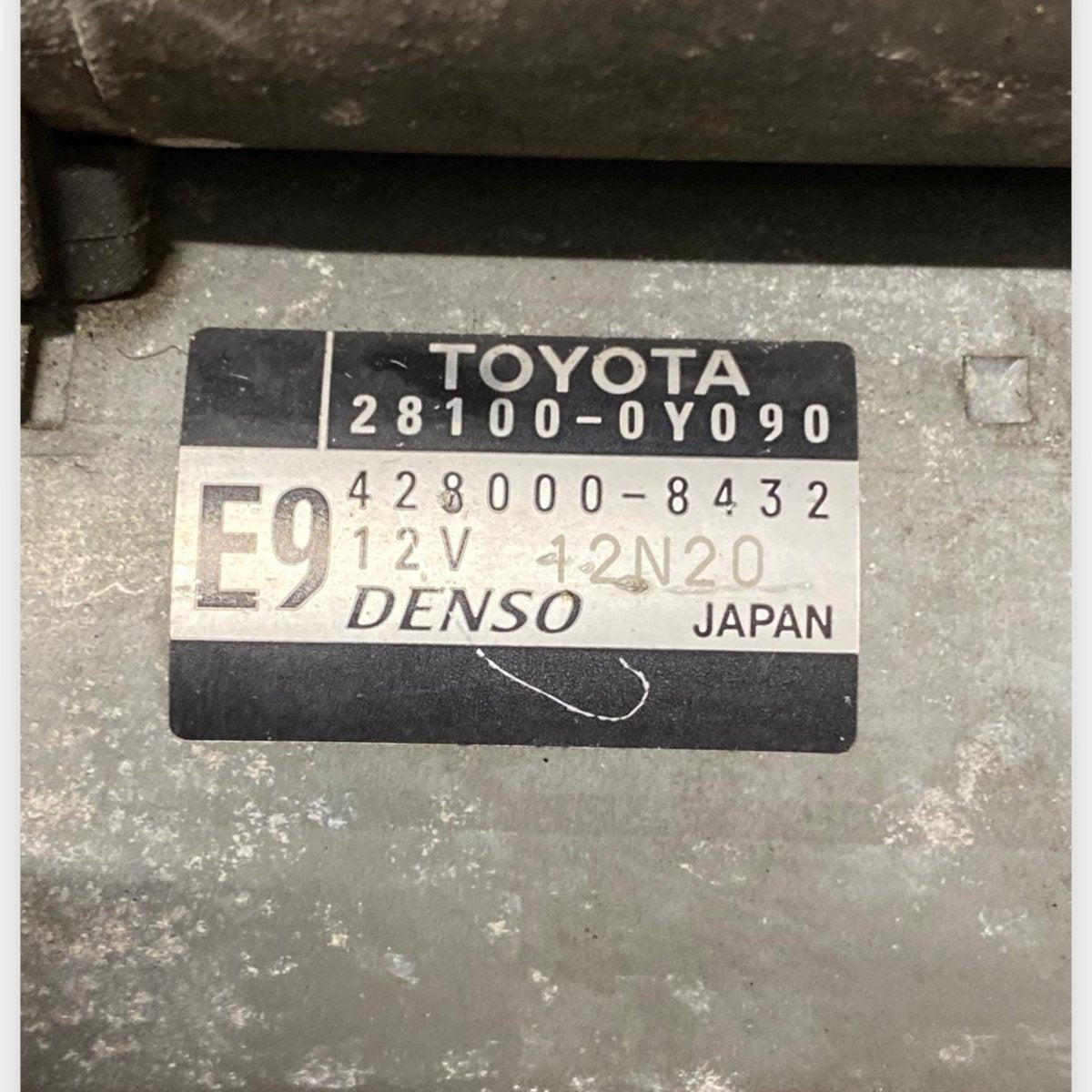 Motorino Avviamento Toyota Yaris III 1.3 Benzina (2011-2018) Cod: 28100-0Y090