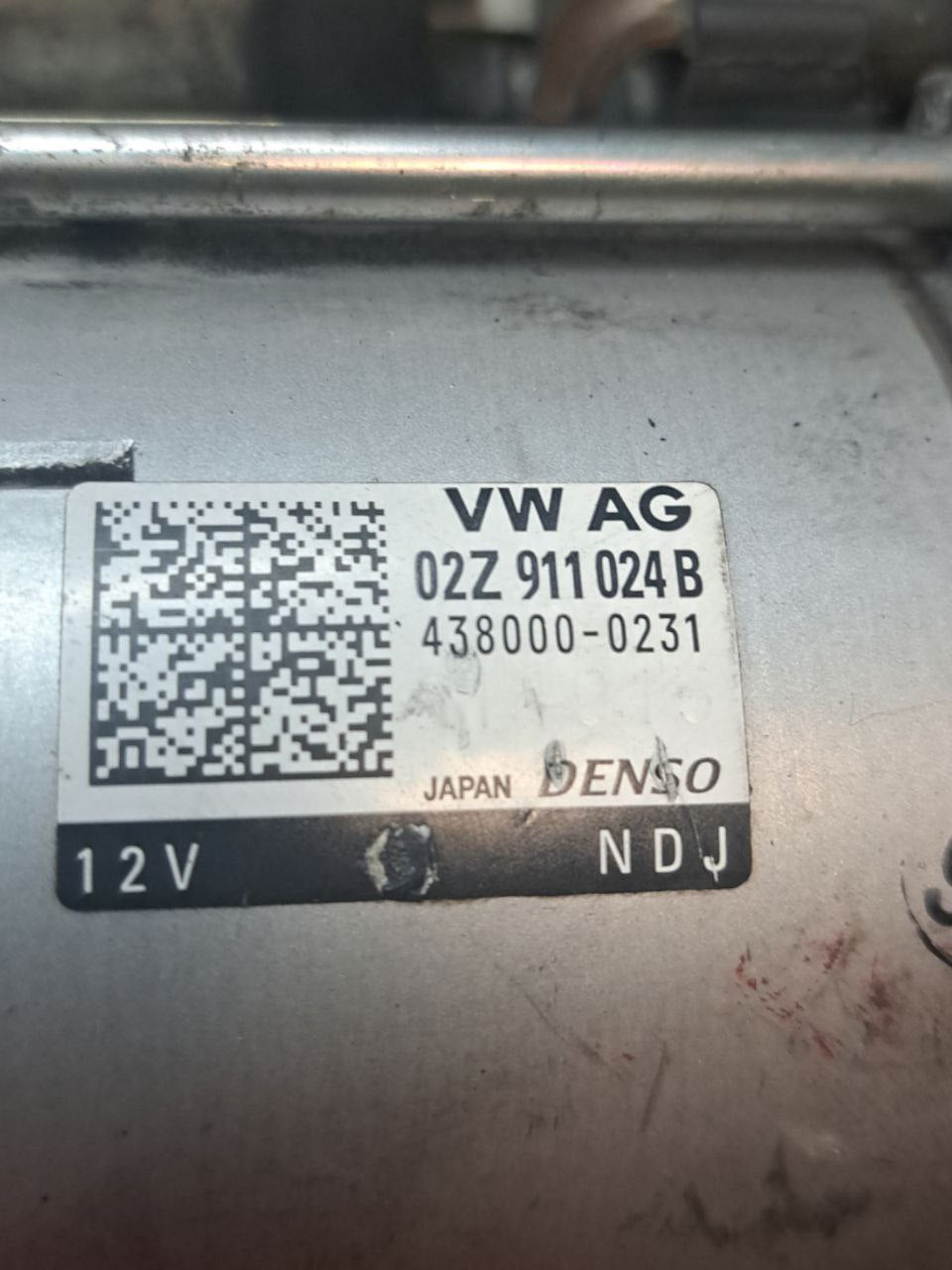 Motorino Avviamento Volkswagen T-Roc / Golf VII / Leon 1.6 diesel (2018-2021) COD:02Z911024B
