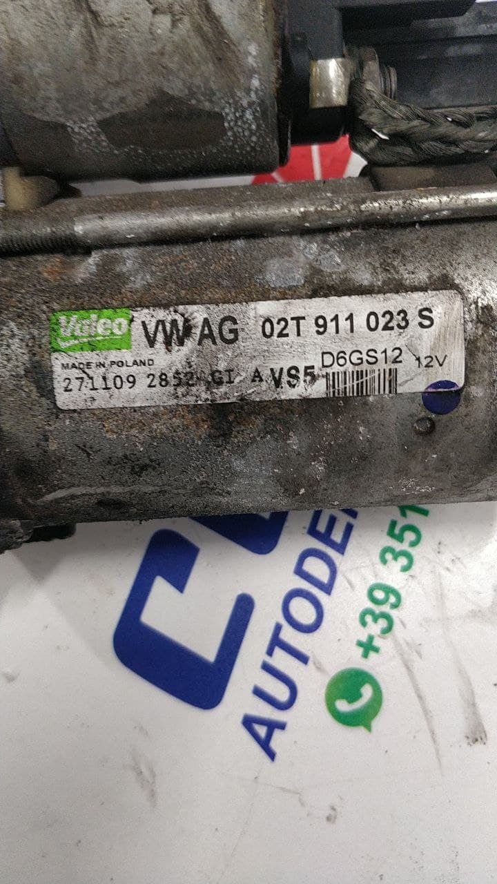Motorino d'avviamento Volkswagen Polo 6r 1.2 benzina cod 02t911023s